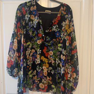 Show Me Your MuMu Night Floral Jamie Tunic size Small